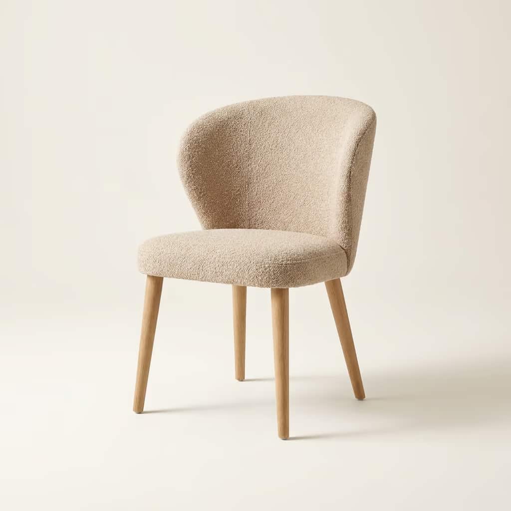 Stuhl Vienna bouclé beige